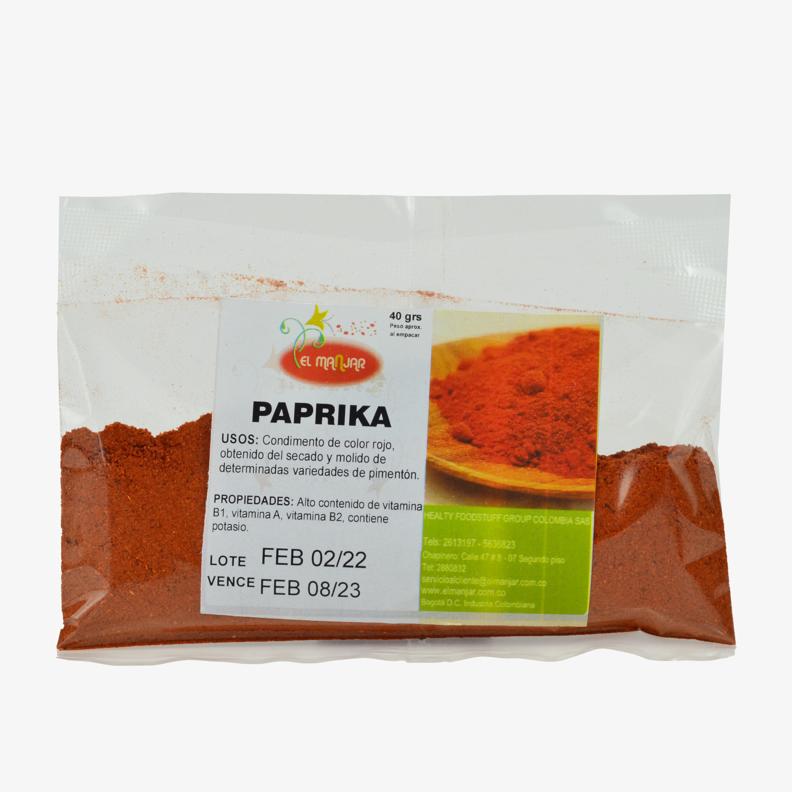 Paprika Gluten Free Alimentos sin Gluten